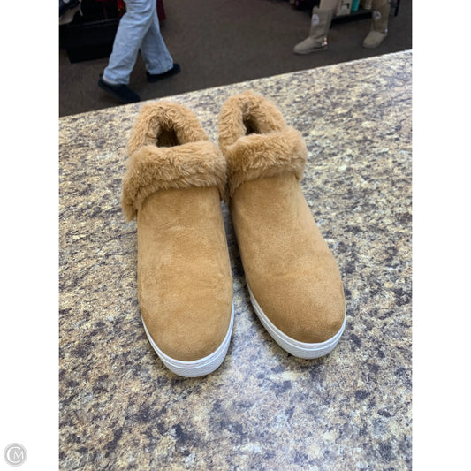 Boots Ankle Heels By Rouge In Tan, Size: 8.5