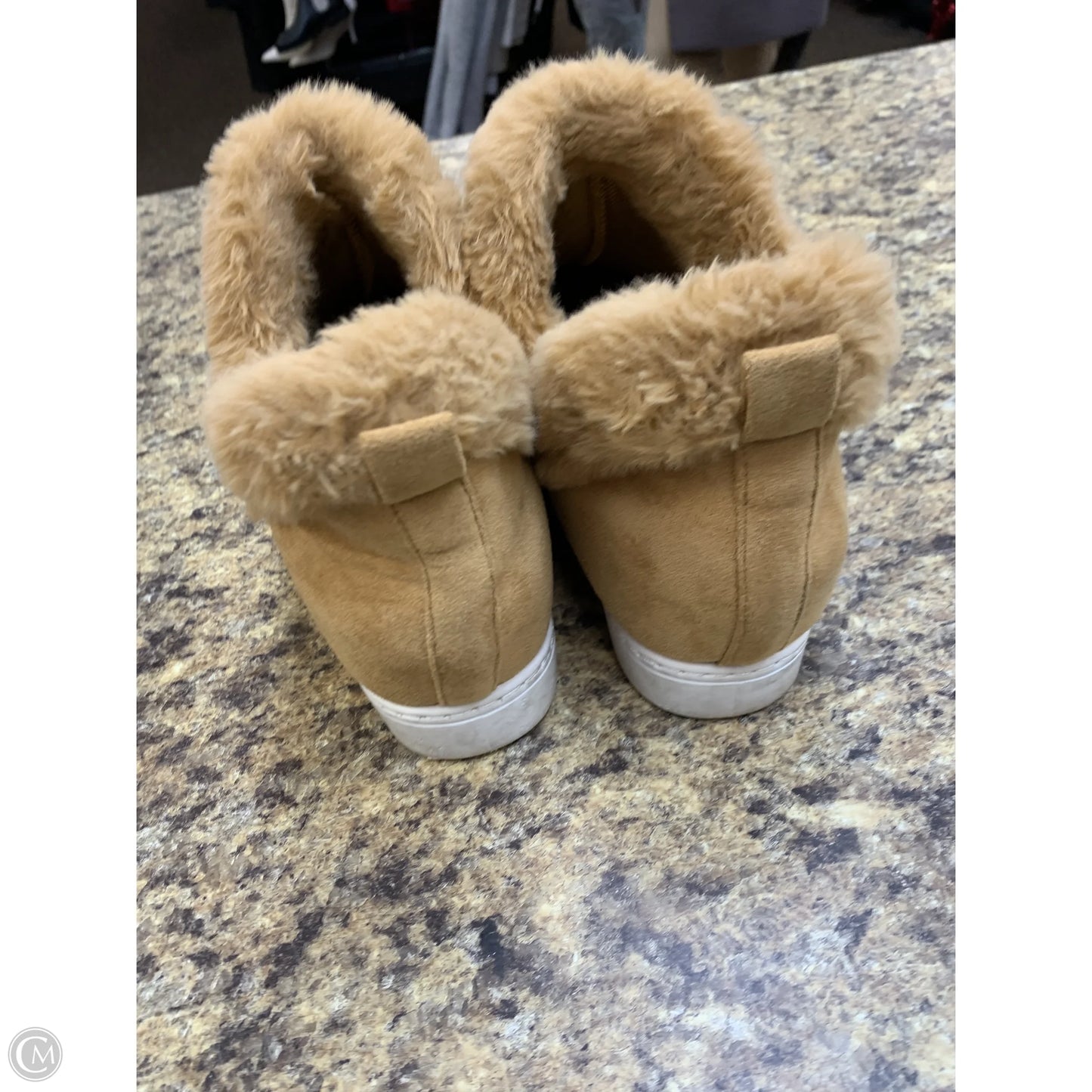 Boots Ankle Heels By Rouge In Tan, Size: 8.5
