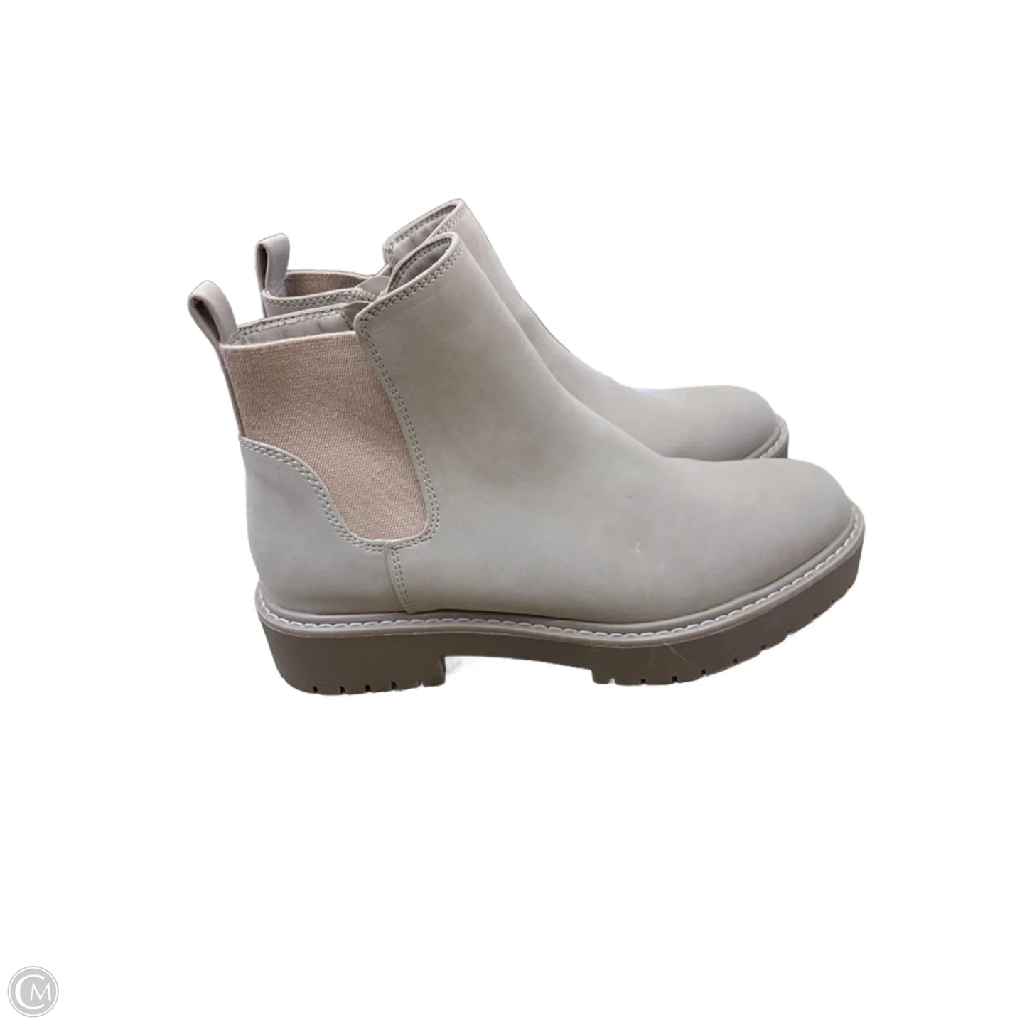 Boots Ankle Flats By Time And Tru In Tan, Size: 9