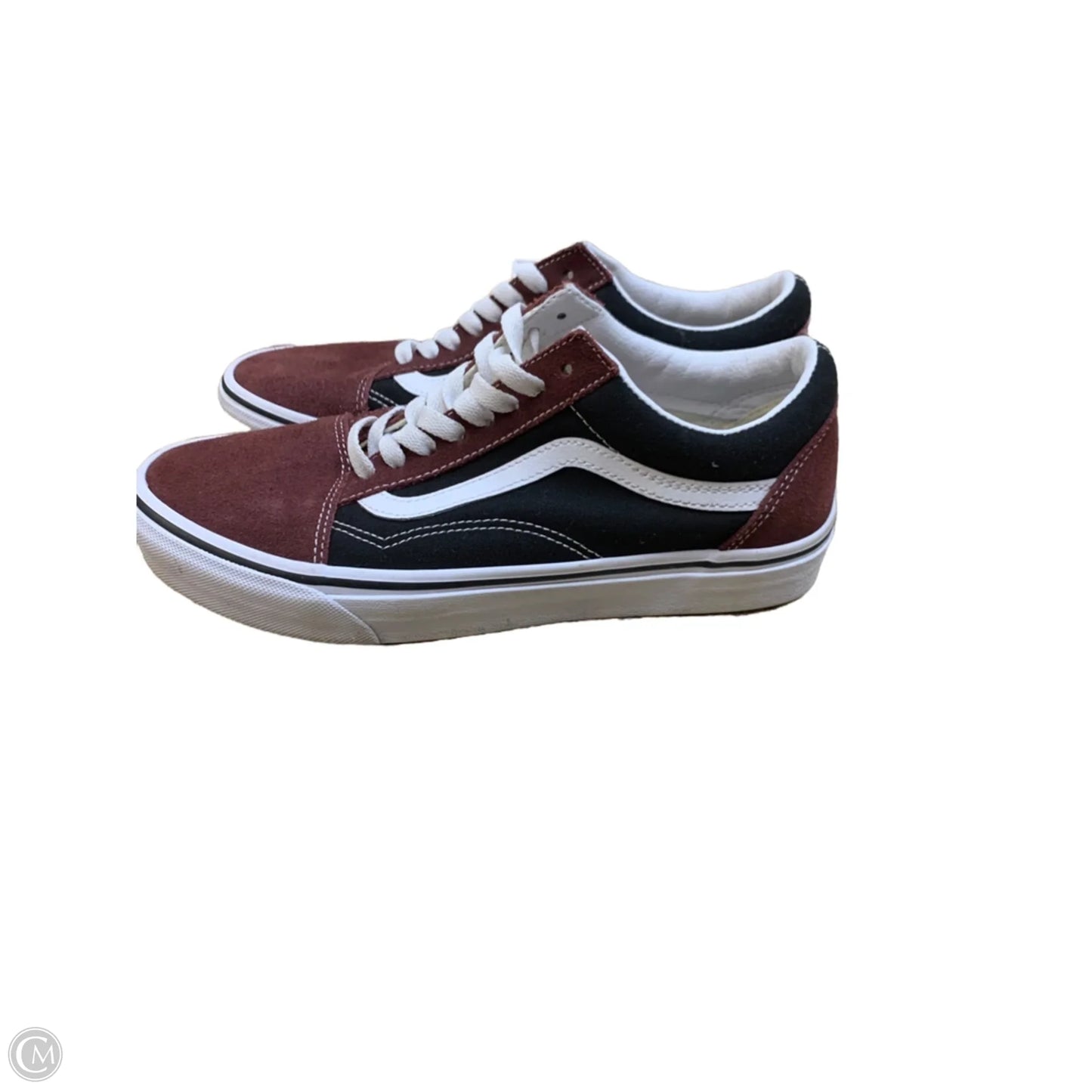 Shoes Flats By Vans In Maroon, Size: 9