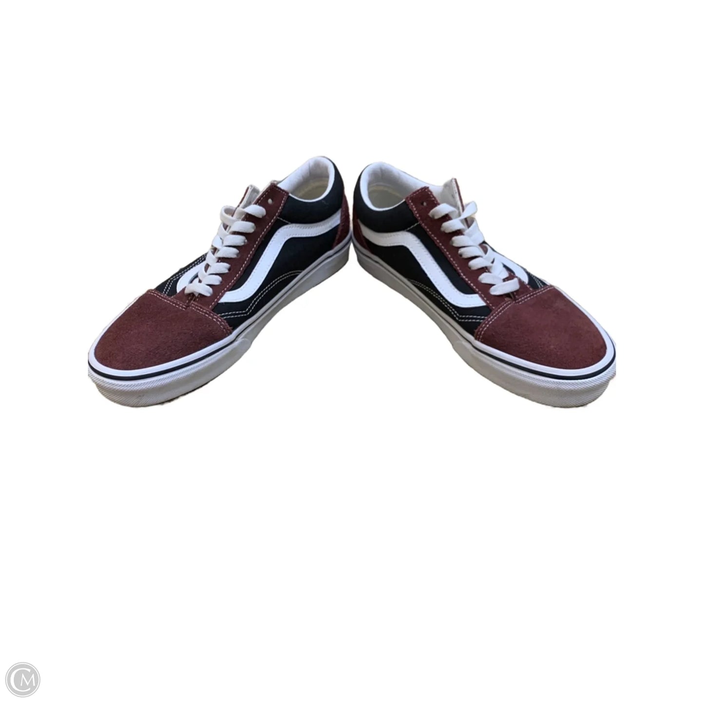 Shoes Flats By Vans In Maroon, Size: 9