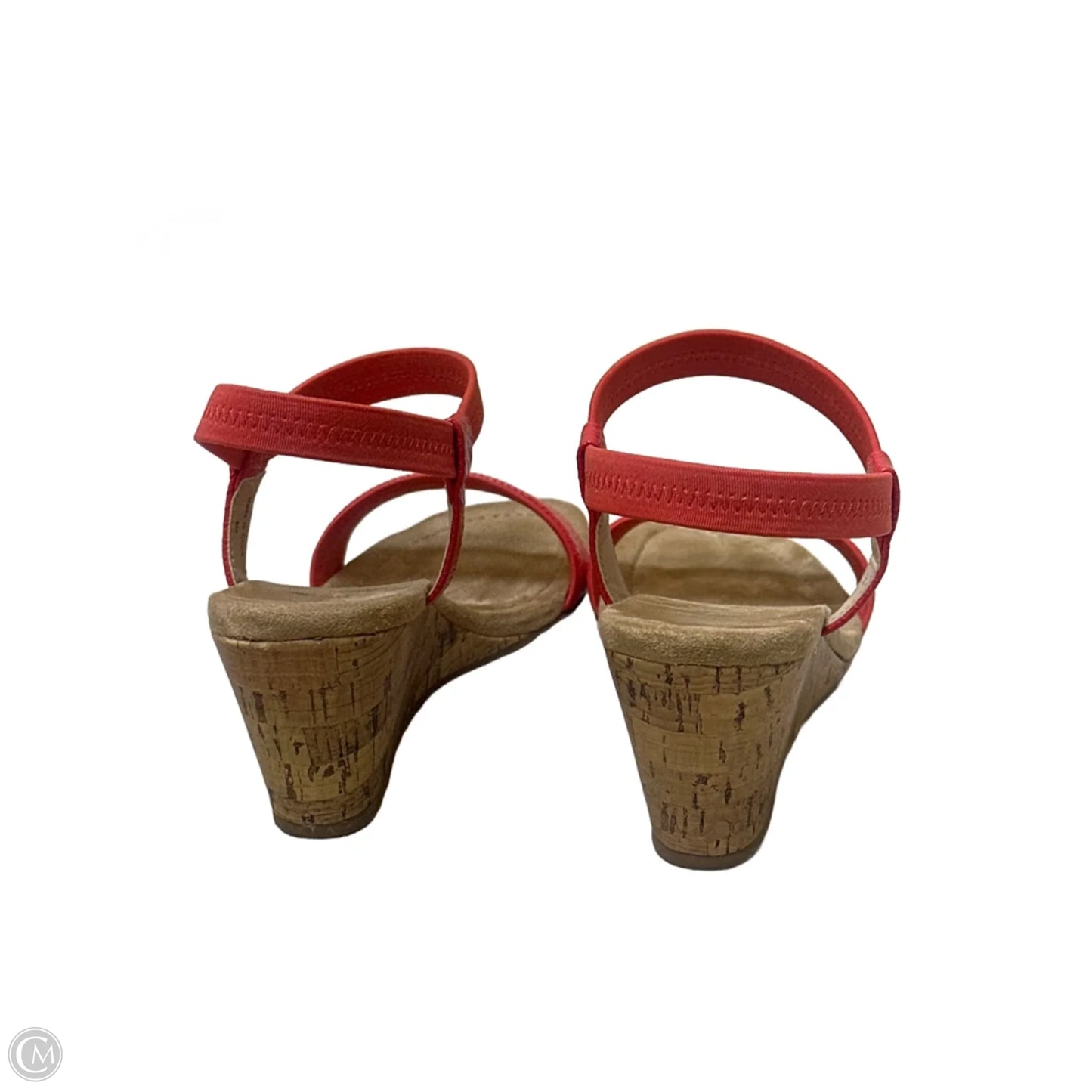 Shoes Heels Wedge By Alfani In Red & Tan, Size: 8