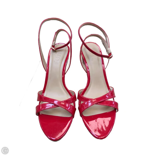 Shoes Heels Wedge By Inc In Red, Size: 6.5