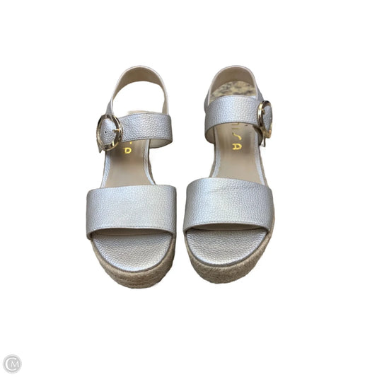 Shoes Heels Wedge By Unisa In Taupe, Size: 8.5