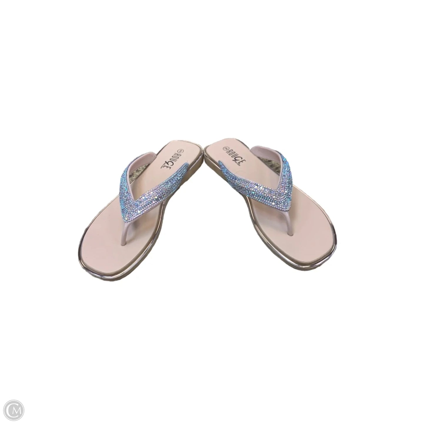 Shoes Heels Wedge By Gianni Bini In White, Size: 8