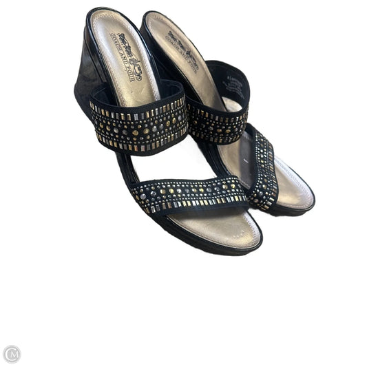 Shoes Heels Wedge By Coach And Four In Black, Size: 8.5