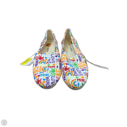 Shoes Flats By Toms In Rainbow Print, Size: 7