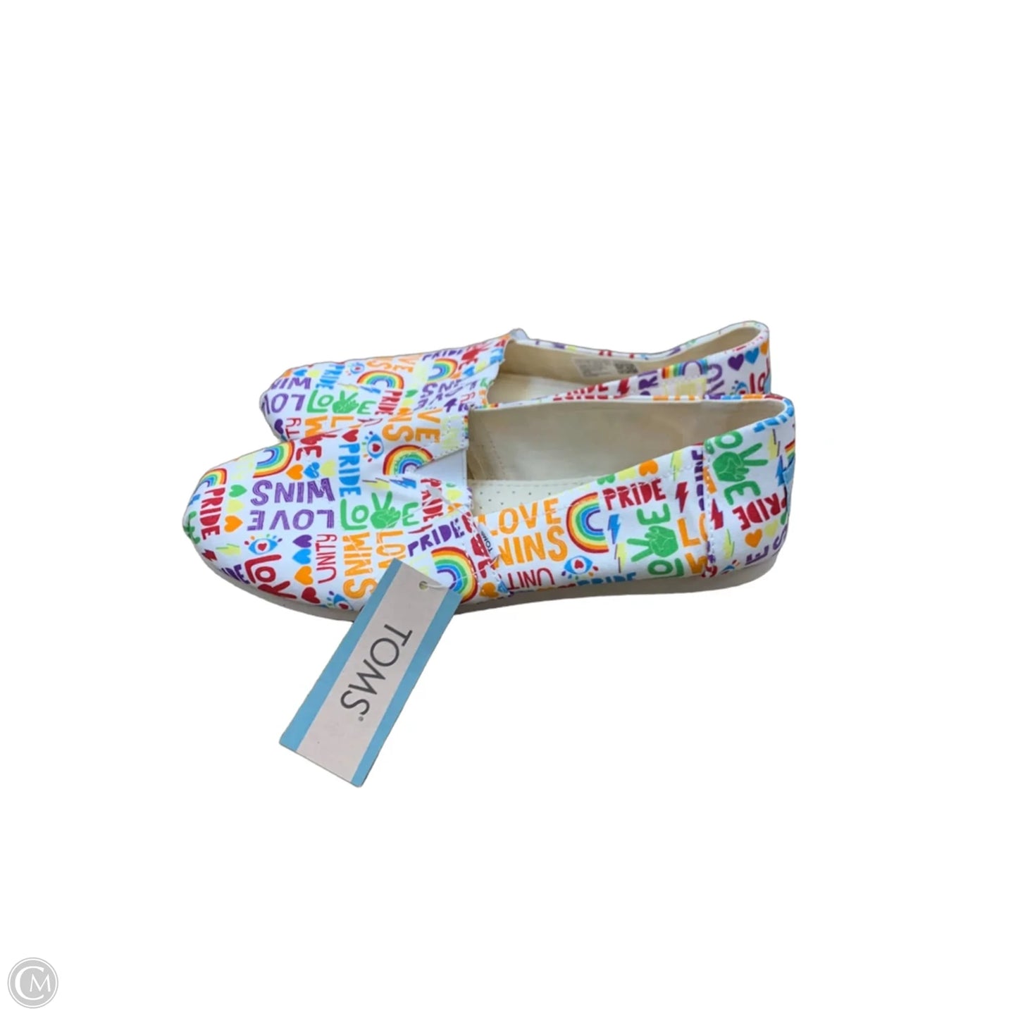 Shoes Flats By Toms In Rainbow Print, Size: 7