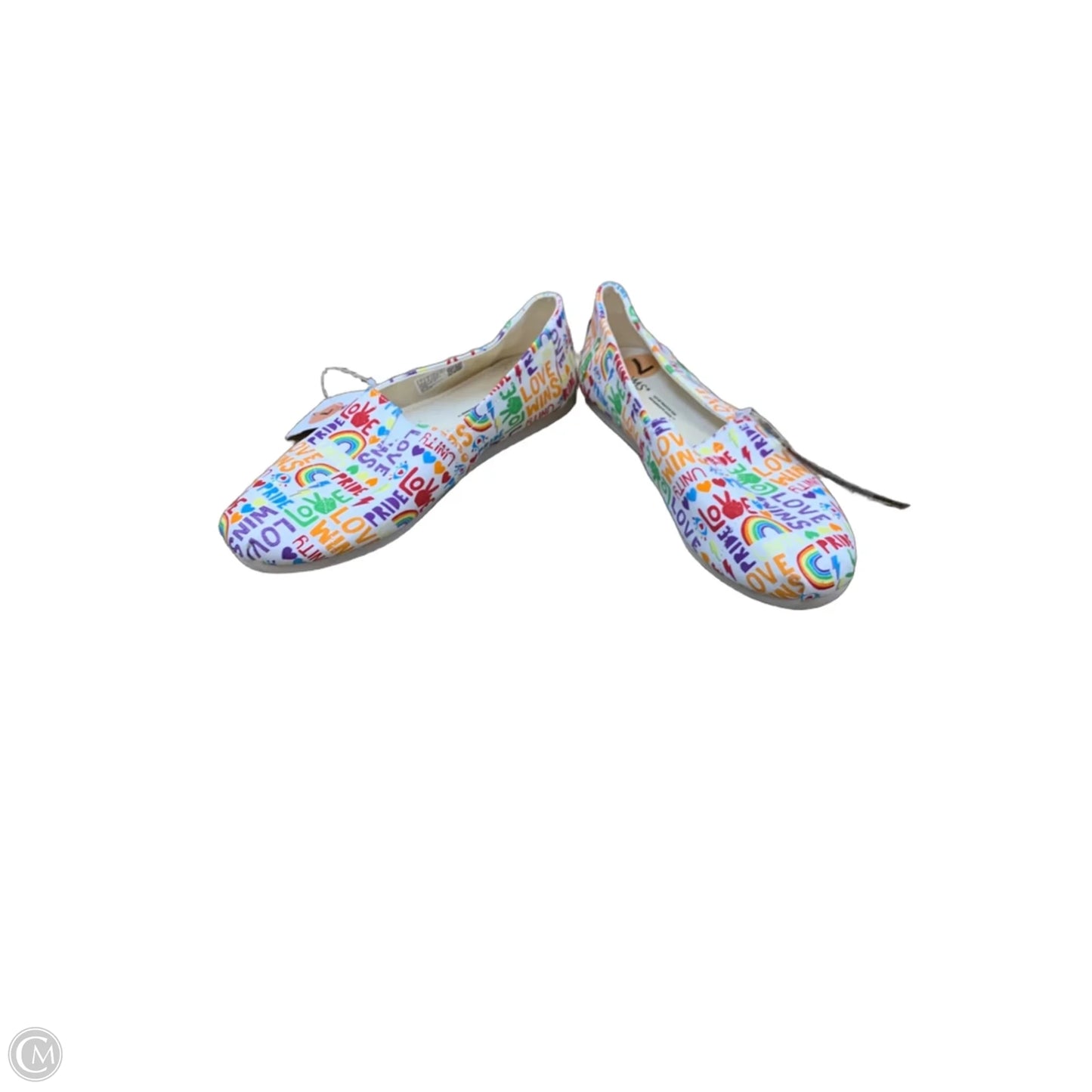 Shoes Flats By Toms In Rainbow Print, Size: 7