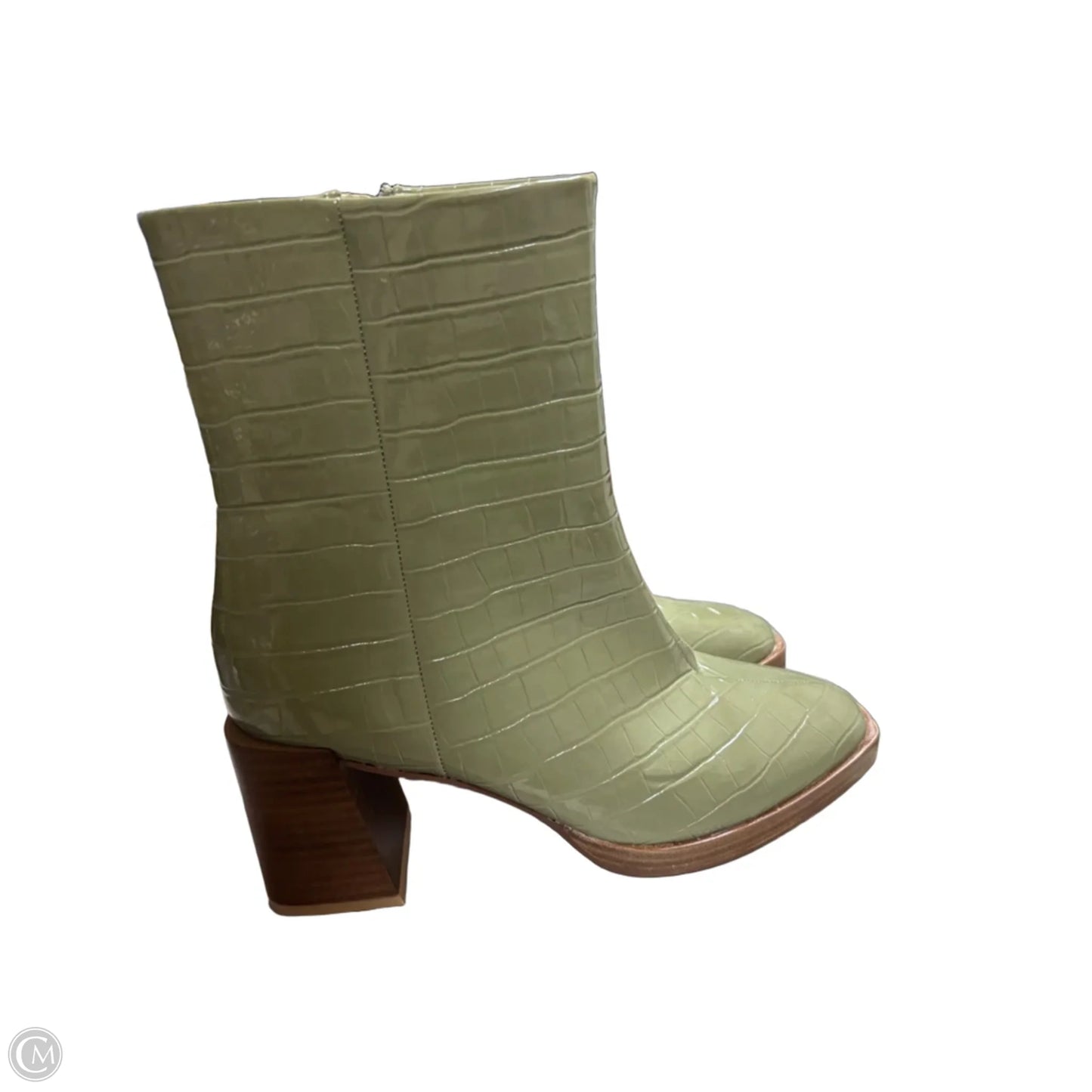 Boots Ankle Heels By Chinese Laundry In Green, Size: 9.5