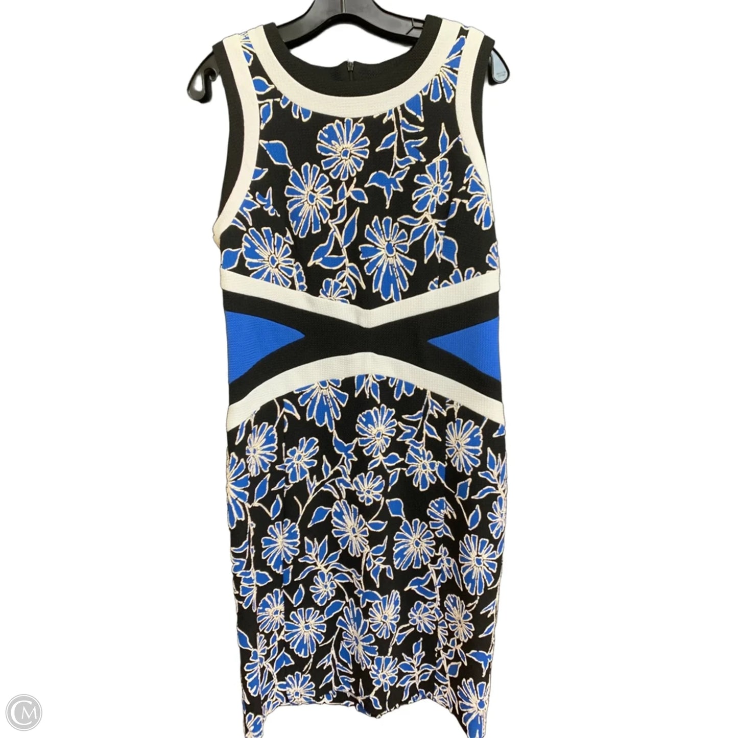 Dress Casual Maxi By Shelby And Palmer In Black & Blue, Size: 14