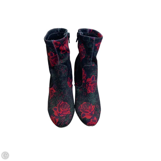 Boots Ankle Heels By Cmf In Floral Print, Size: 6