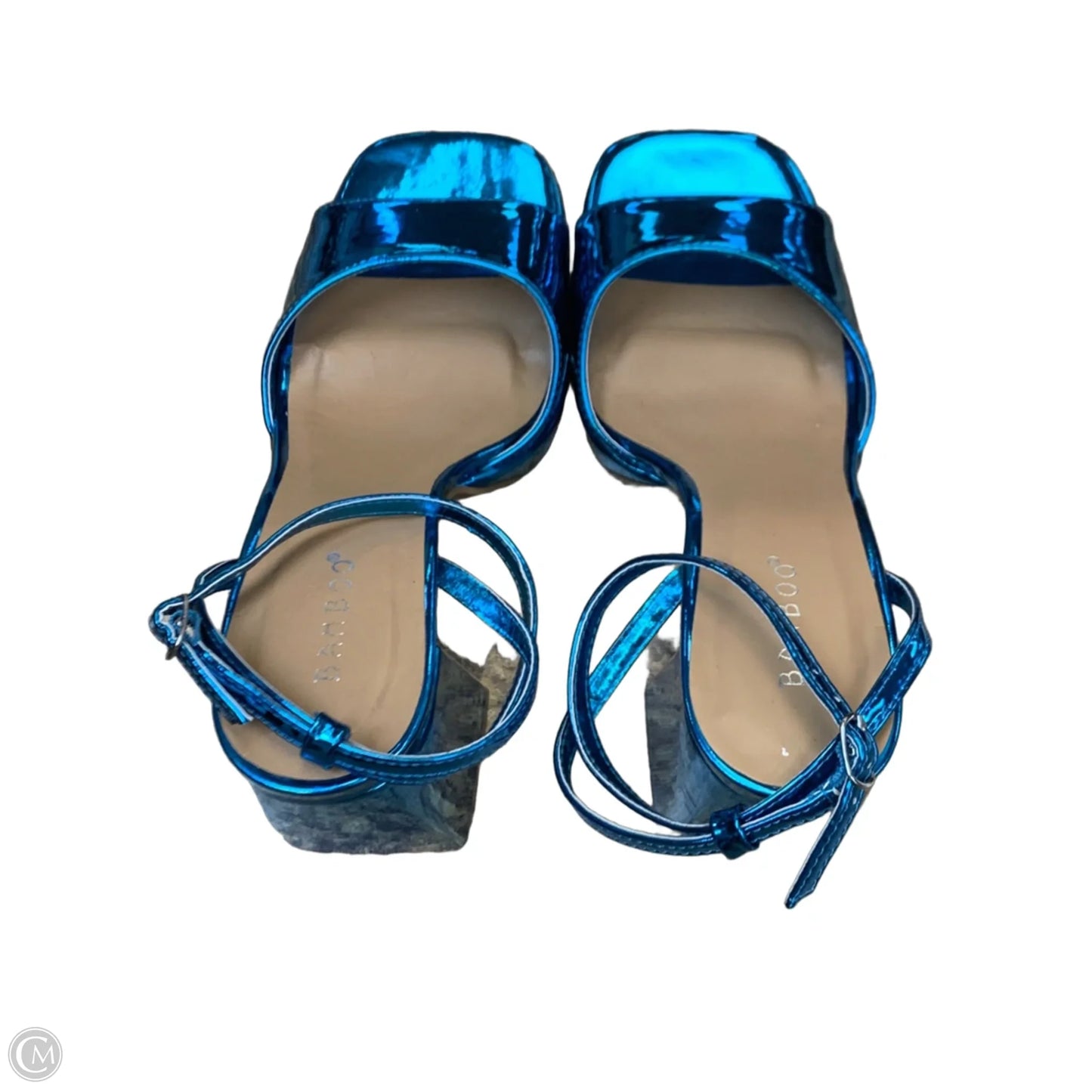Shoes Heels Block By Bamboo In Teal, Size: 9