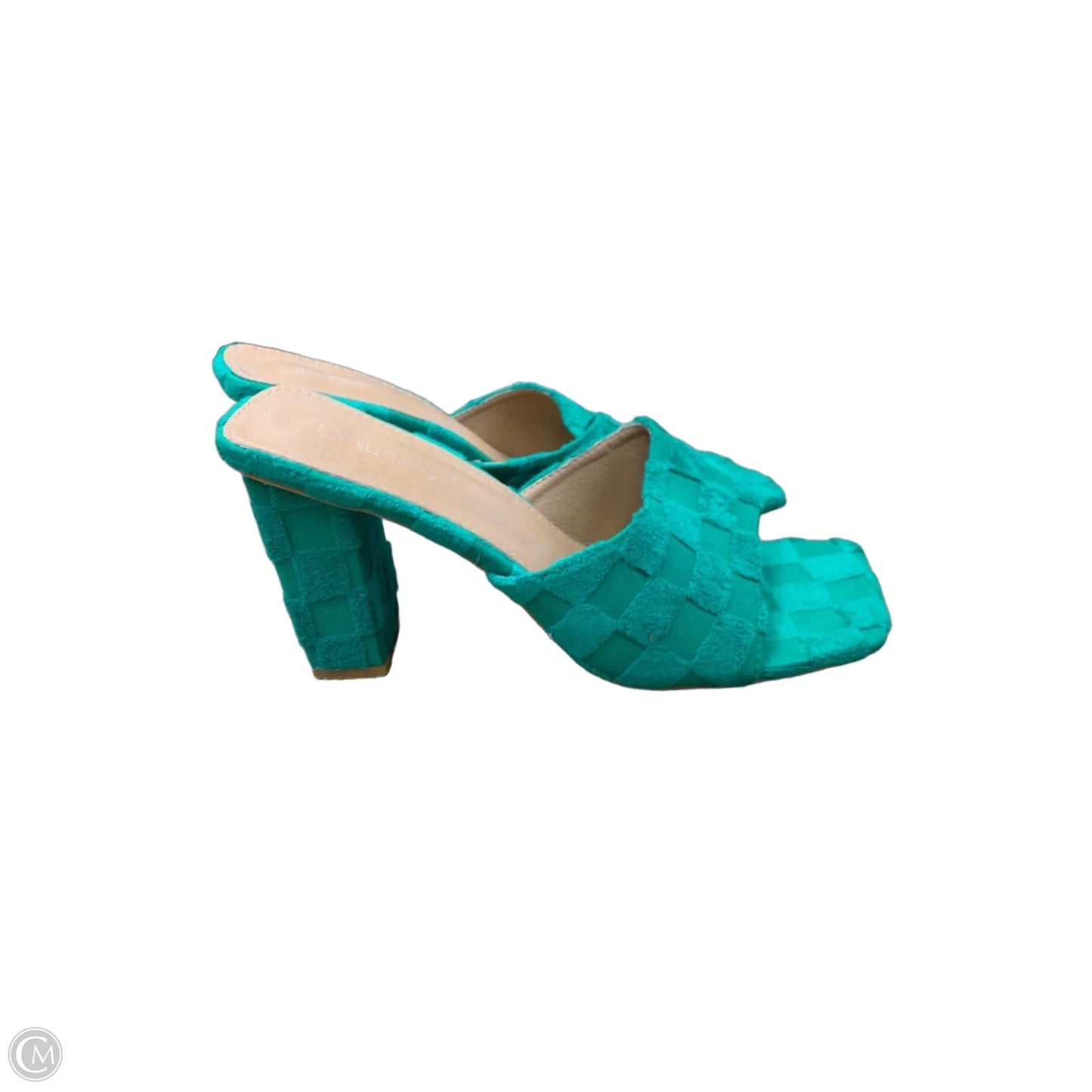 Shoes Heels Block By Cmf In Green, Size: 8.5