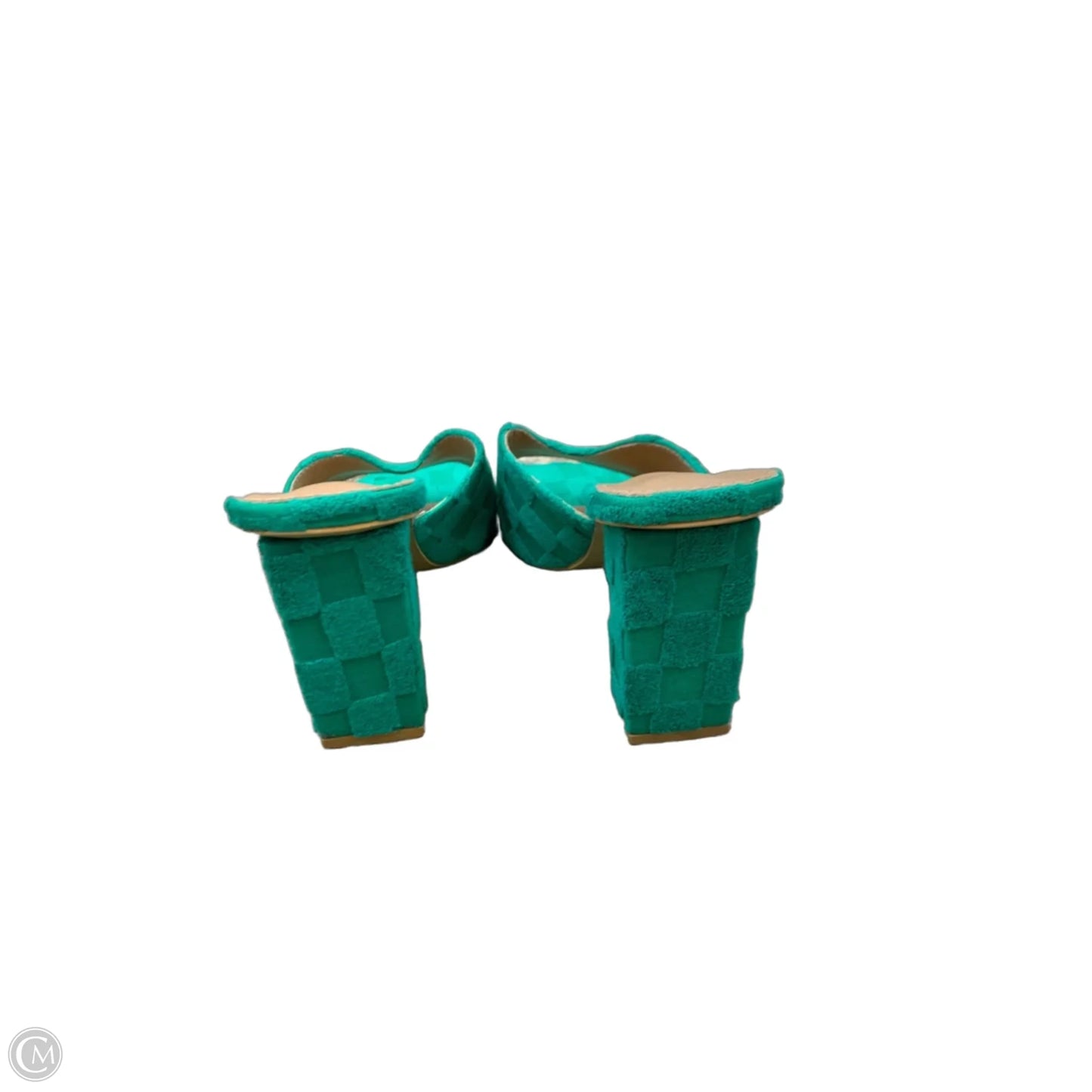 Shoes Heels Block By Cmf In Green, Size: 8.5