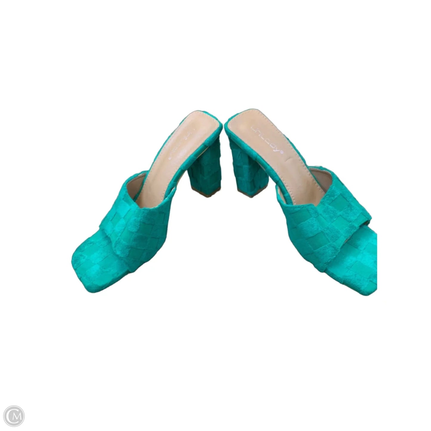 Shoes Heels Block By Cmf In Green, Size: 8.5