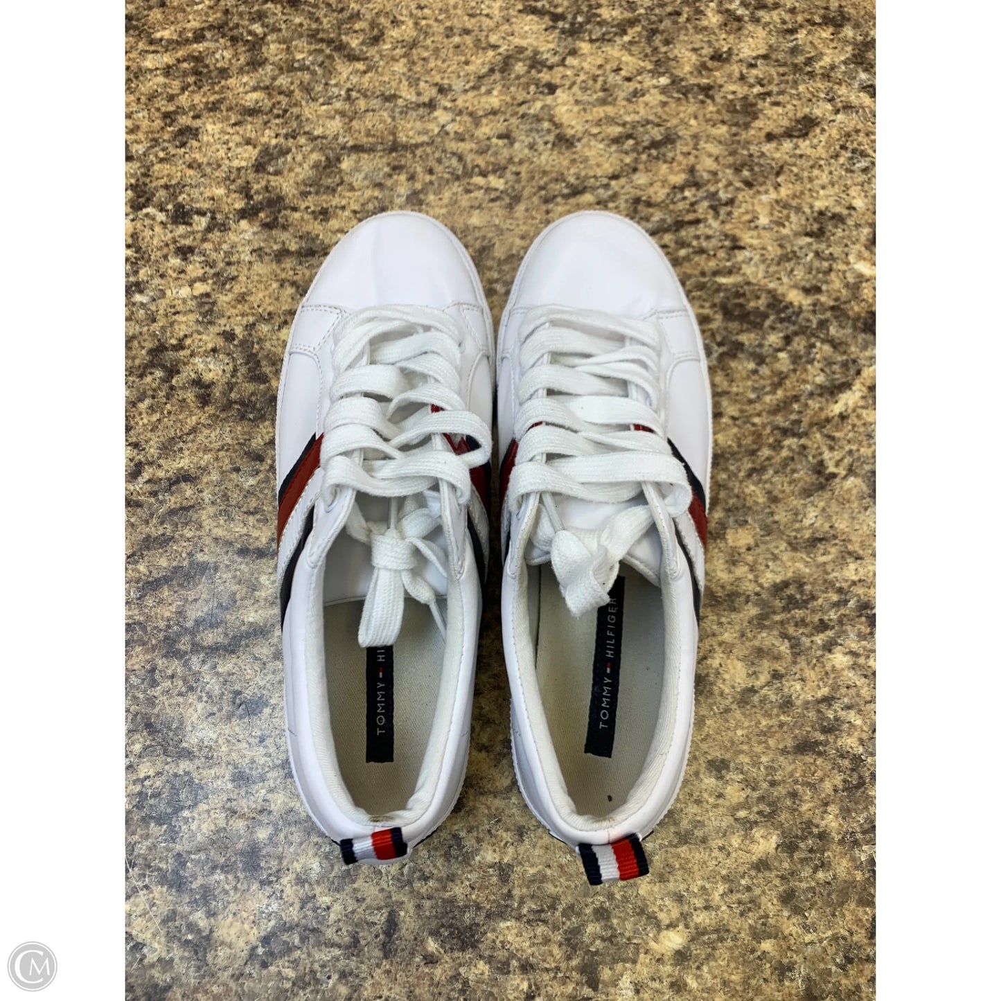 Shoes Sneakers By Tommy Hilfiger In Blue Red & White, Size: 7.5