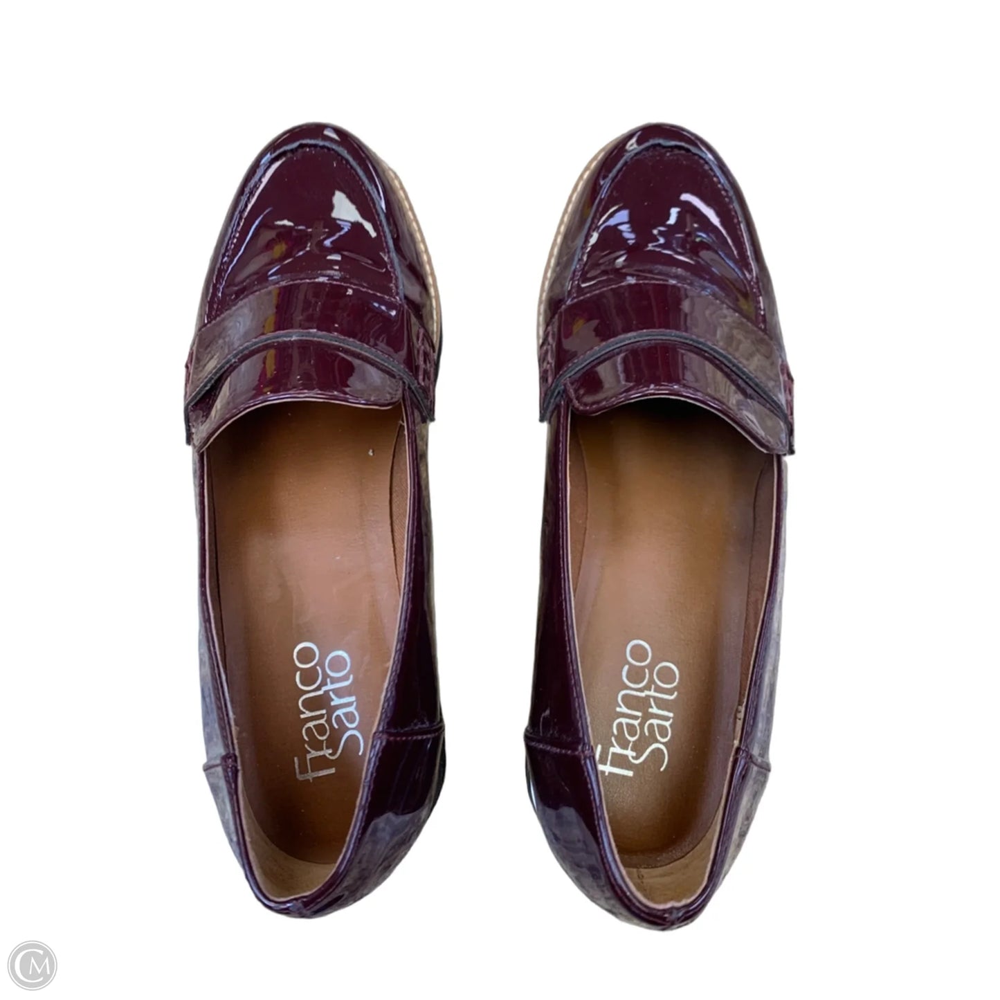 Shoes Flats By Franco Sarto In Maroon, Size: 7.5