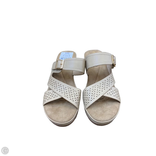 Sandals Heels Block By Cmf In Tan, Size: 9