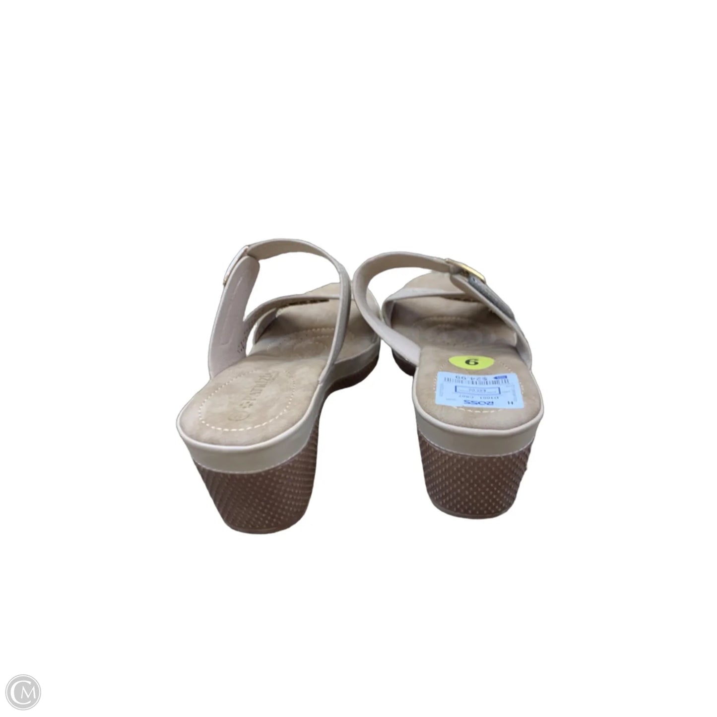 Sandals Heels Block By Cmf In Tan, Size: 9