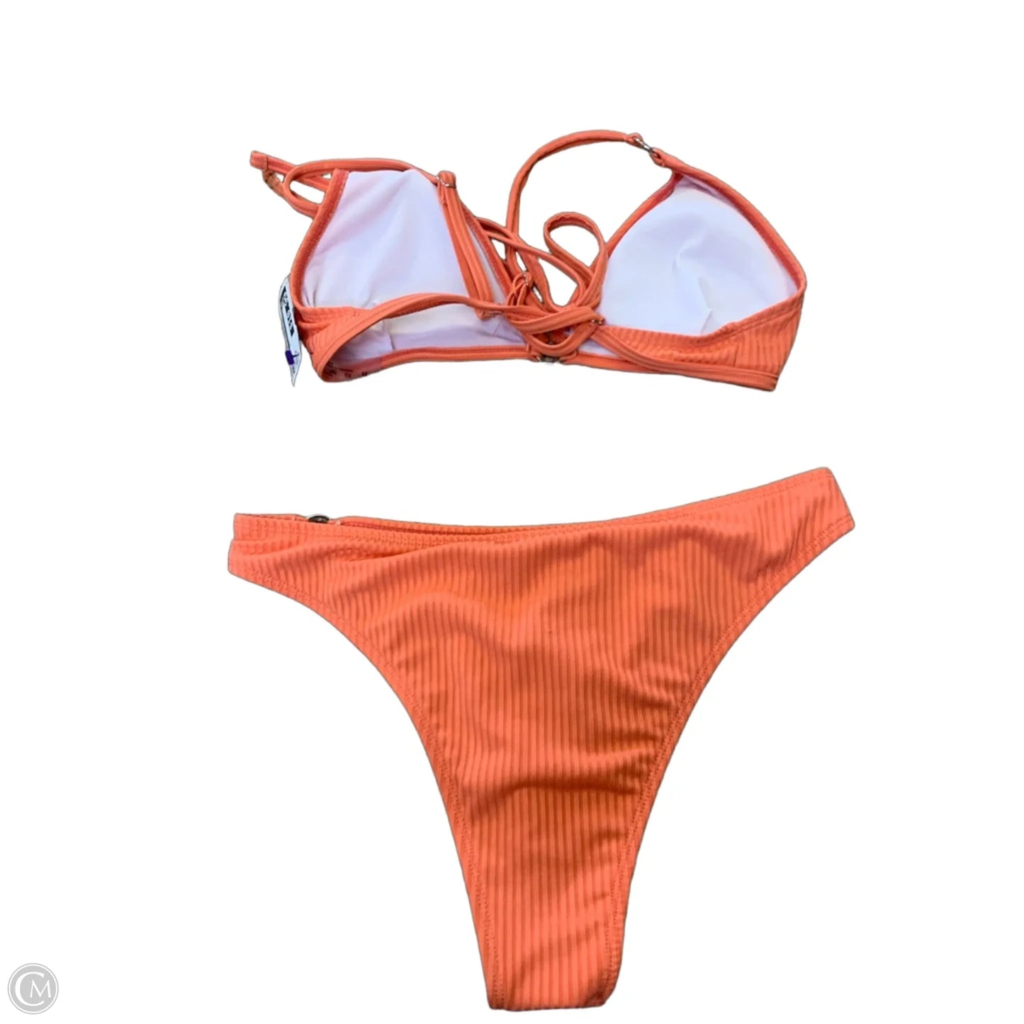 Swimsuit 2pc By Cmf In Coral, Size: M