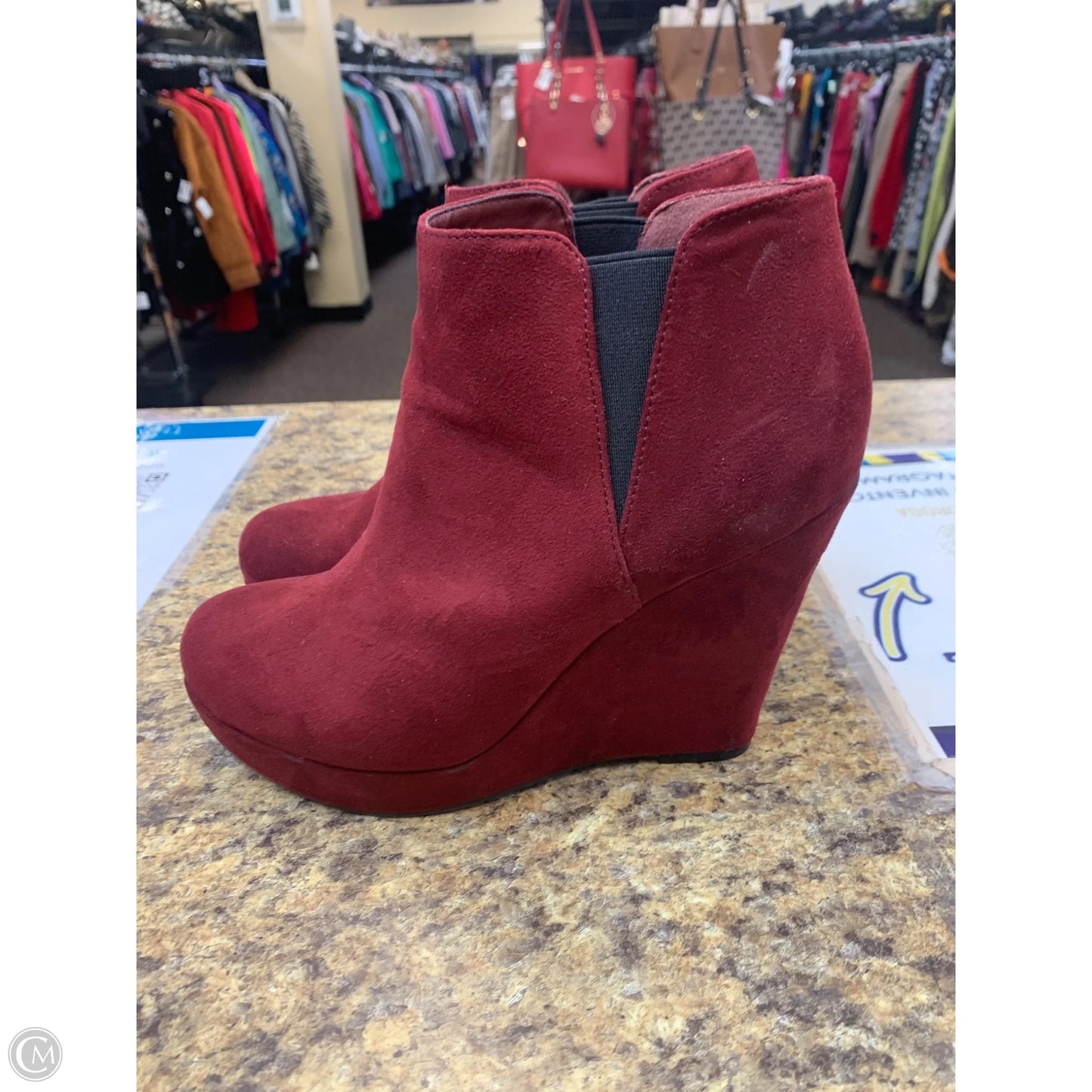 Shoes Heels Wedge By Xappeal In Red, Size: 7
