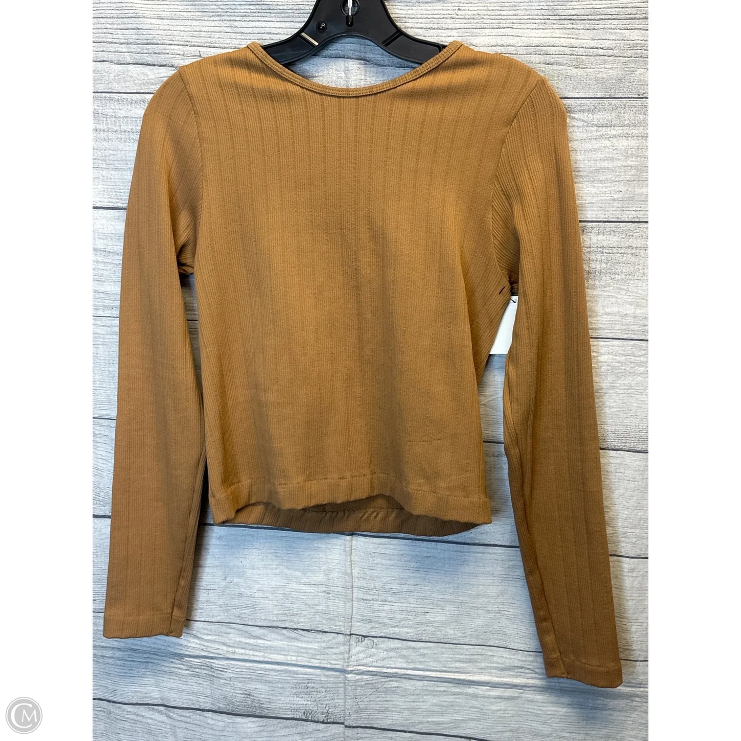 Top Long Sleeve By Clothes Mentor In Brown, Size: L
