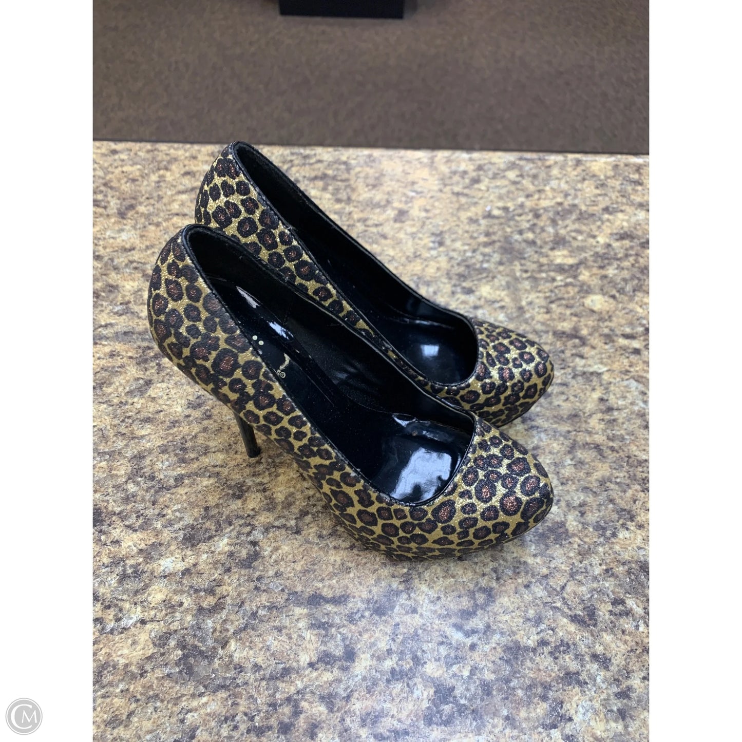 Shoes Heels Platform By Clothes Mentor In Animal Print, Size: 8