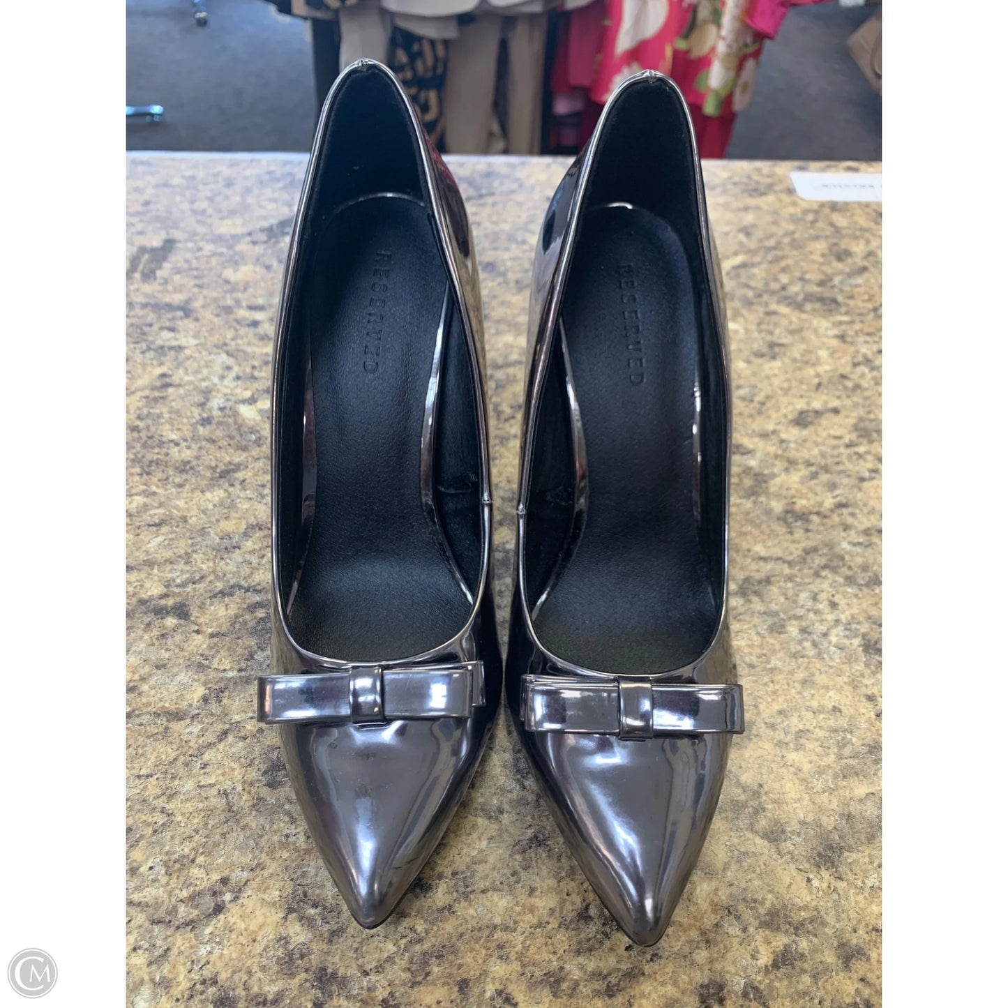 Shoes Heels Stiletto By Clothes Mentor In Silver, Size: 6.5