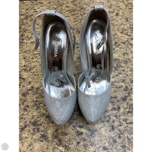 Shoes Heels Stiletto By Clothes Mentor In Silver, Size: 7