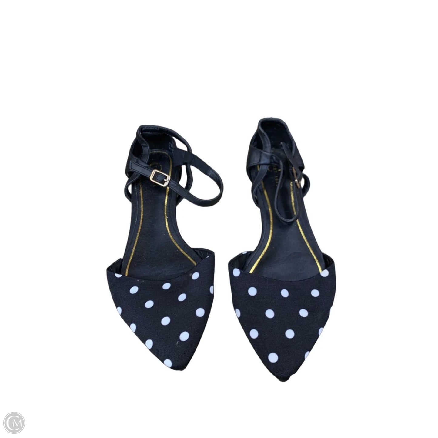 Shoes Flats By Cato In Polkadot Pattern, Size: 7