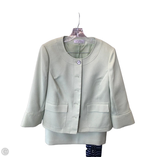 Skirt Suit 2pc By Kasper In Green, Size: 14