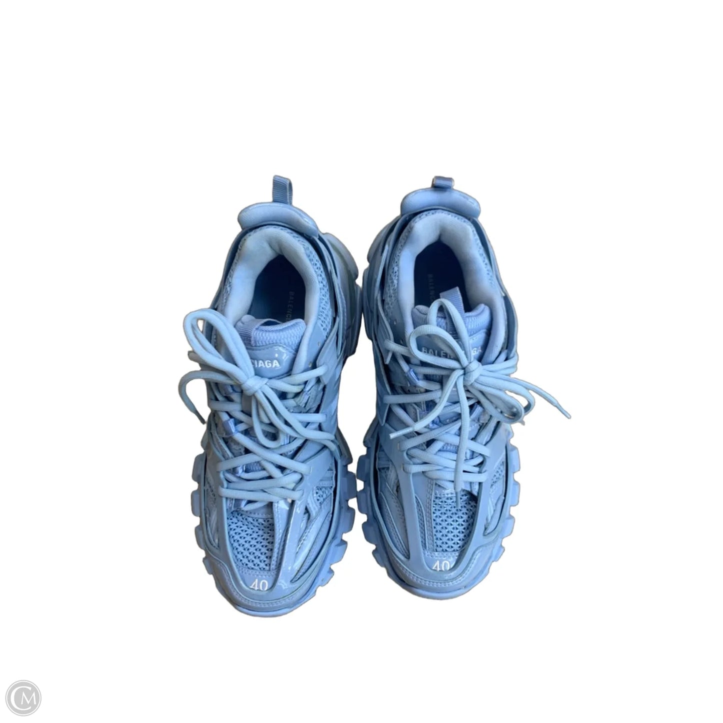 Shoes Luxury Designer By Balenciaga In Blue, Size: 7