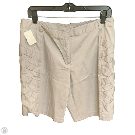 Capris By Nicole By Nicole Miller In Grey, Size: 10