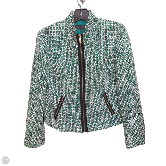 Blazer By Jones New York In Green & White, Size: 4