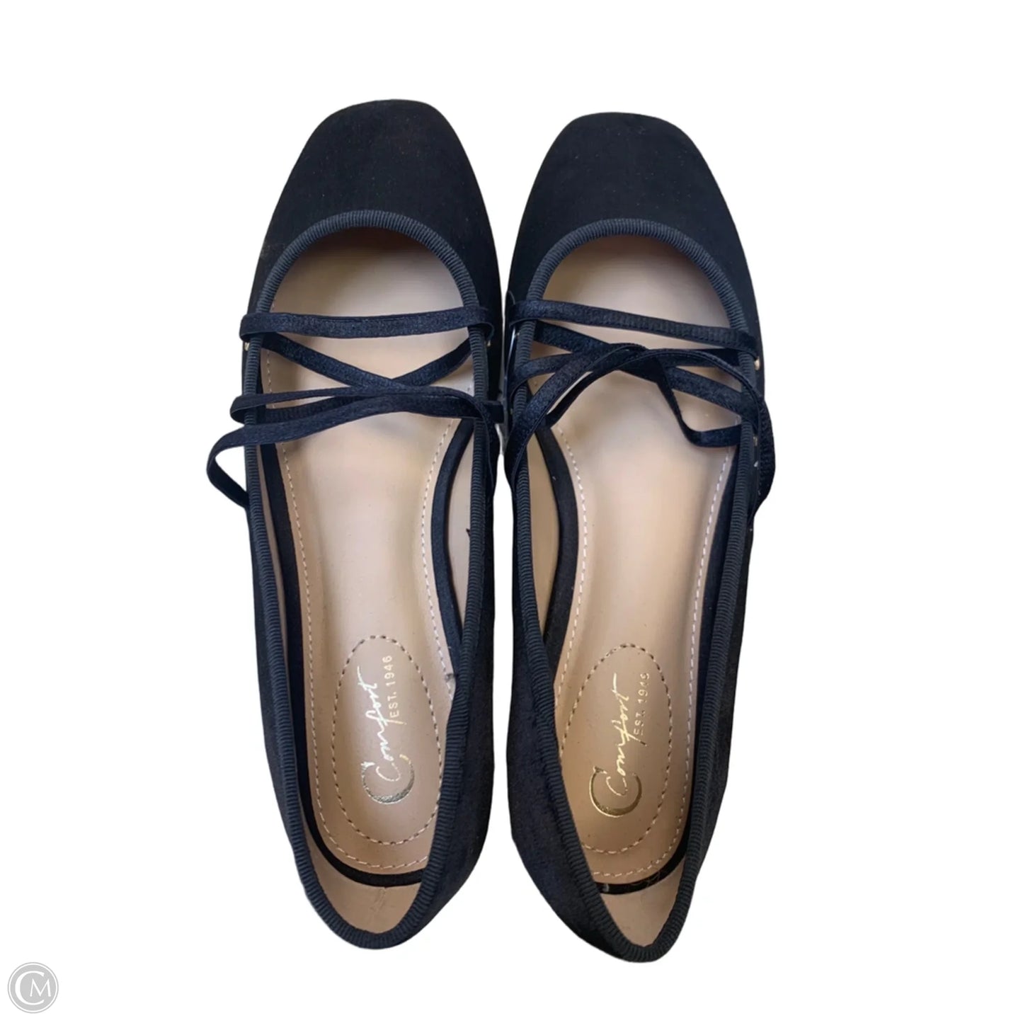 Shoes Flats By Cato In Black, Size: 7