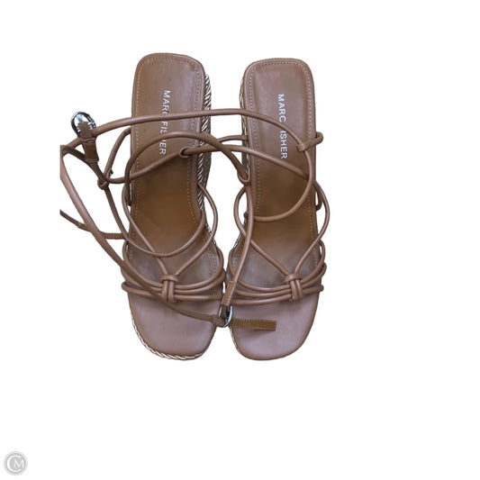 Sandals Heels Block By Sam Edelman In Tan, Size: 10.5