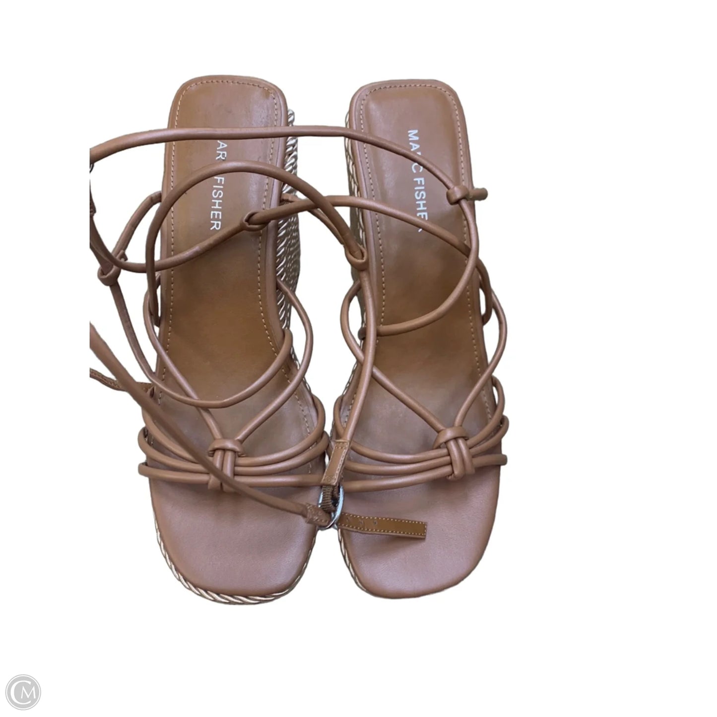 Sandals Heels Block By Sam Edelman In Tan, Size: 10.5