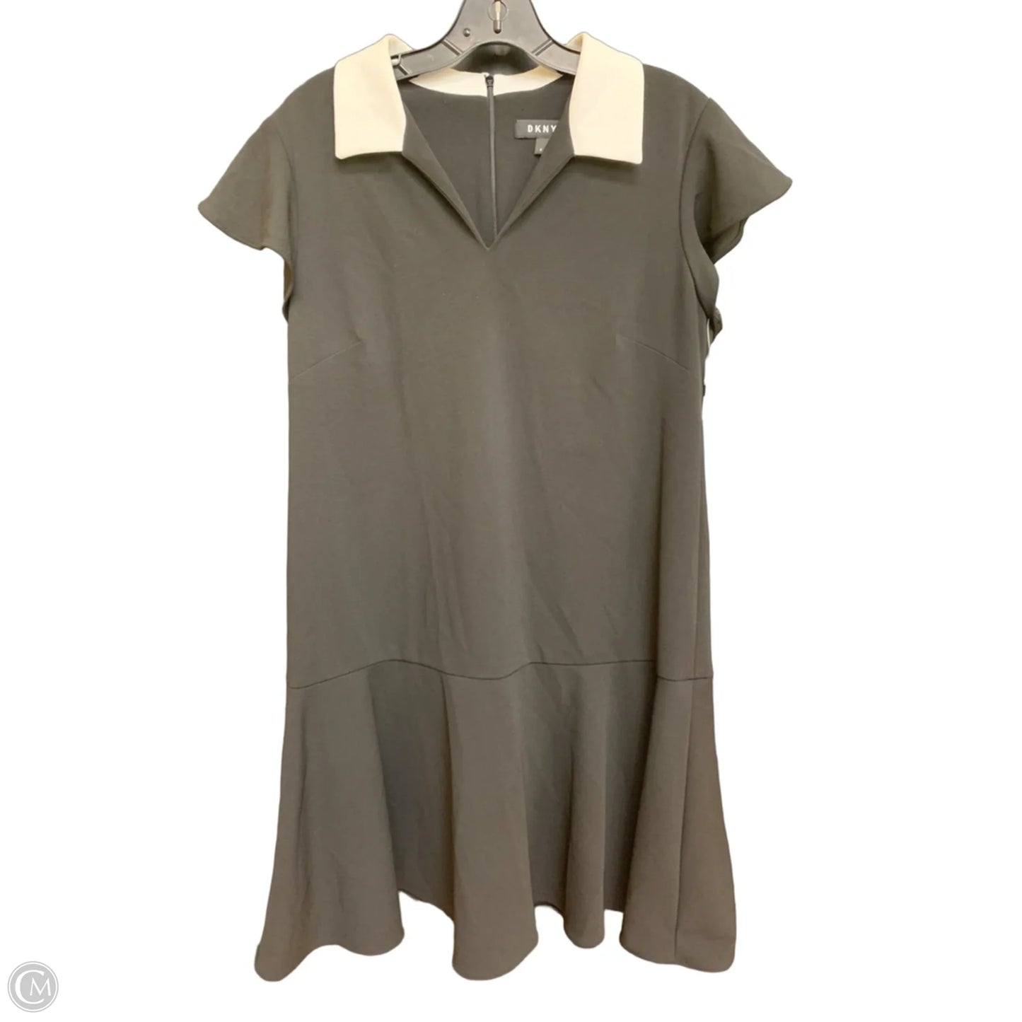 Dress Casual Midi By Dkny In Black & White, Size: 12