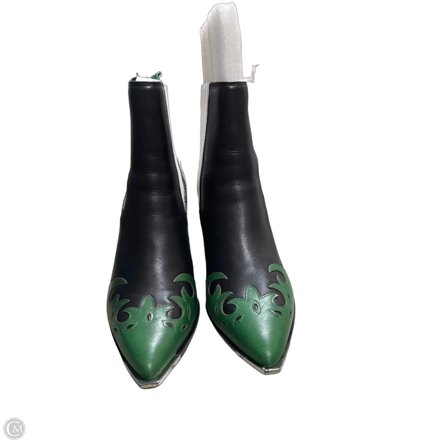Boots Western By Steve Madden In Black & Green, Size: 9.5