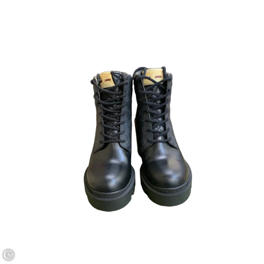 Boots Luxury Designer By Gucci In Black, Size: 9