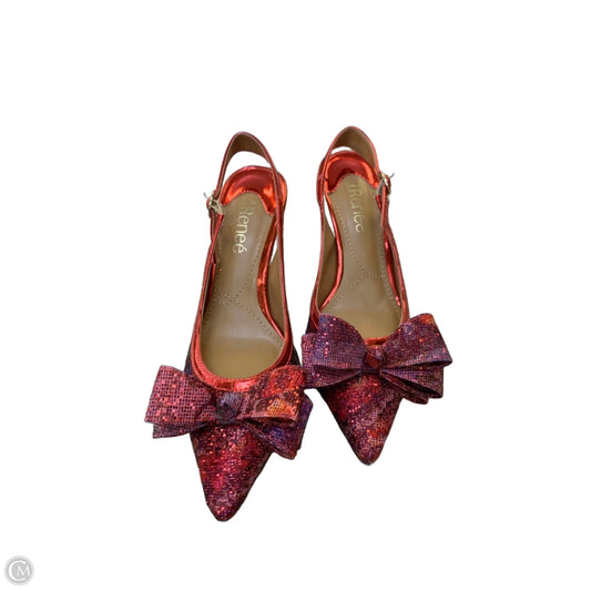 Shoes Heels Kitten By J Renee In Red, Size: 5.5