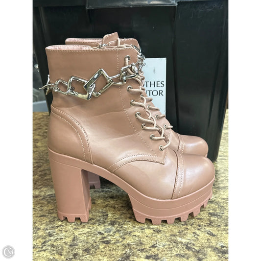Shoes Heels Block By Cmf In Peach, Size: 10