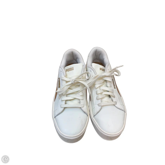 Shoes Sneakers By Puma In Cream, Size: 7.5