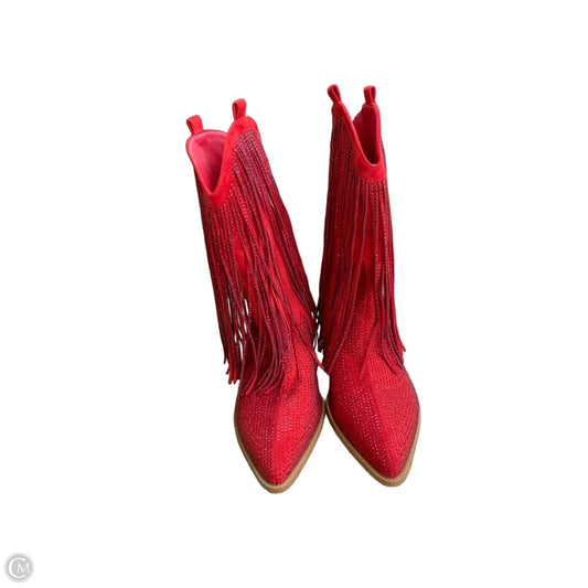 Boots Western By Cmf In Red, Size: 10.5