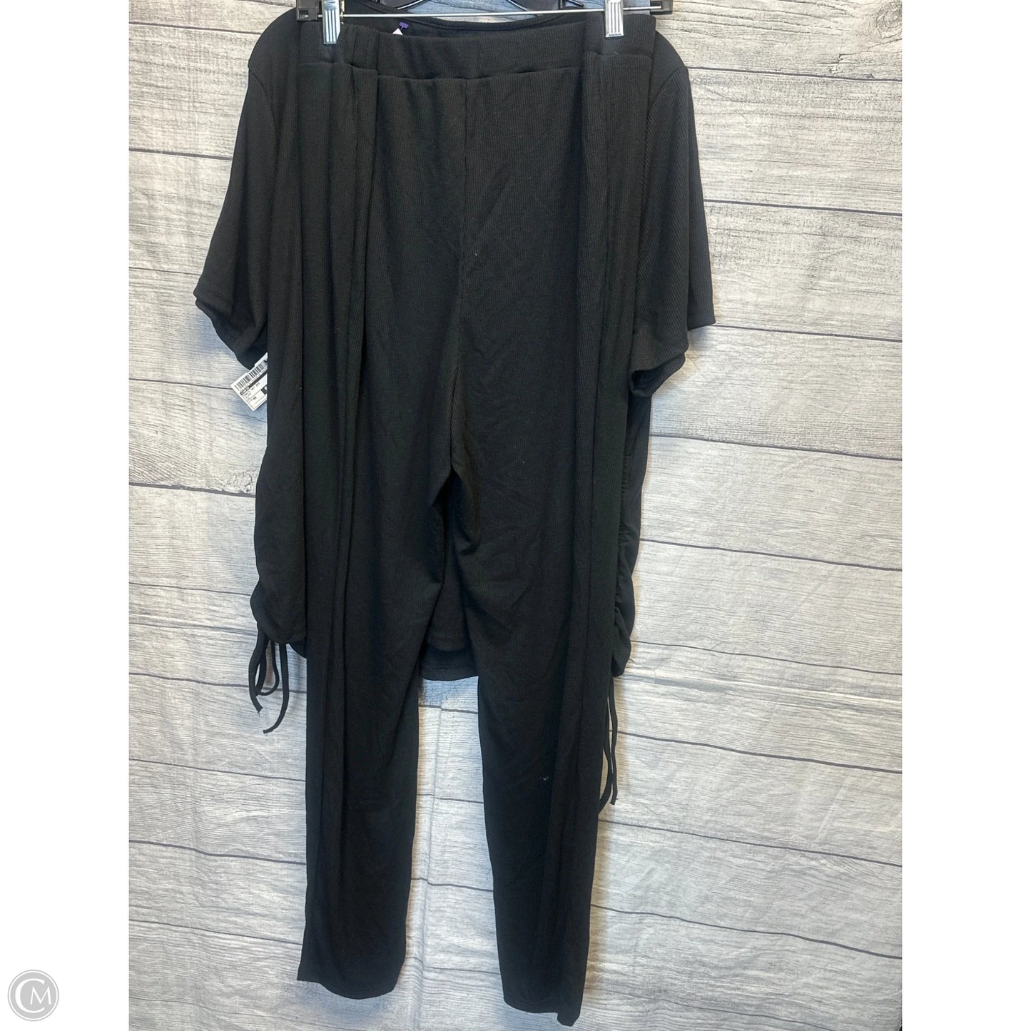 Pants Set 2pc By Shein In Black, Size: 4x