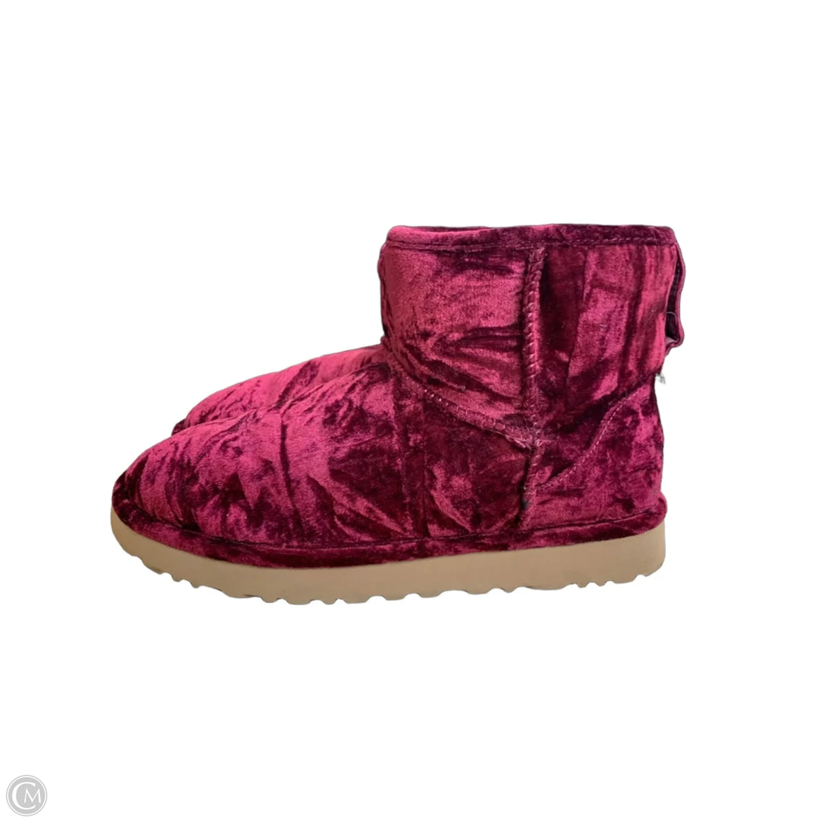 Boots Designer By Ugg In Maroon, Size: 9