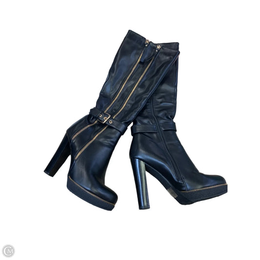Boots Mid-calf Heels By Cmf In Black, Size: 8