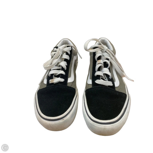 Shoes Sneakers By Vans In Black & Green, Size: 7.5