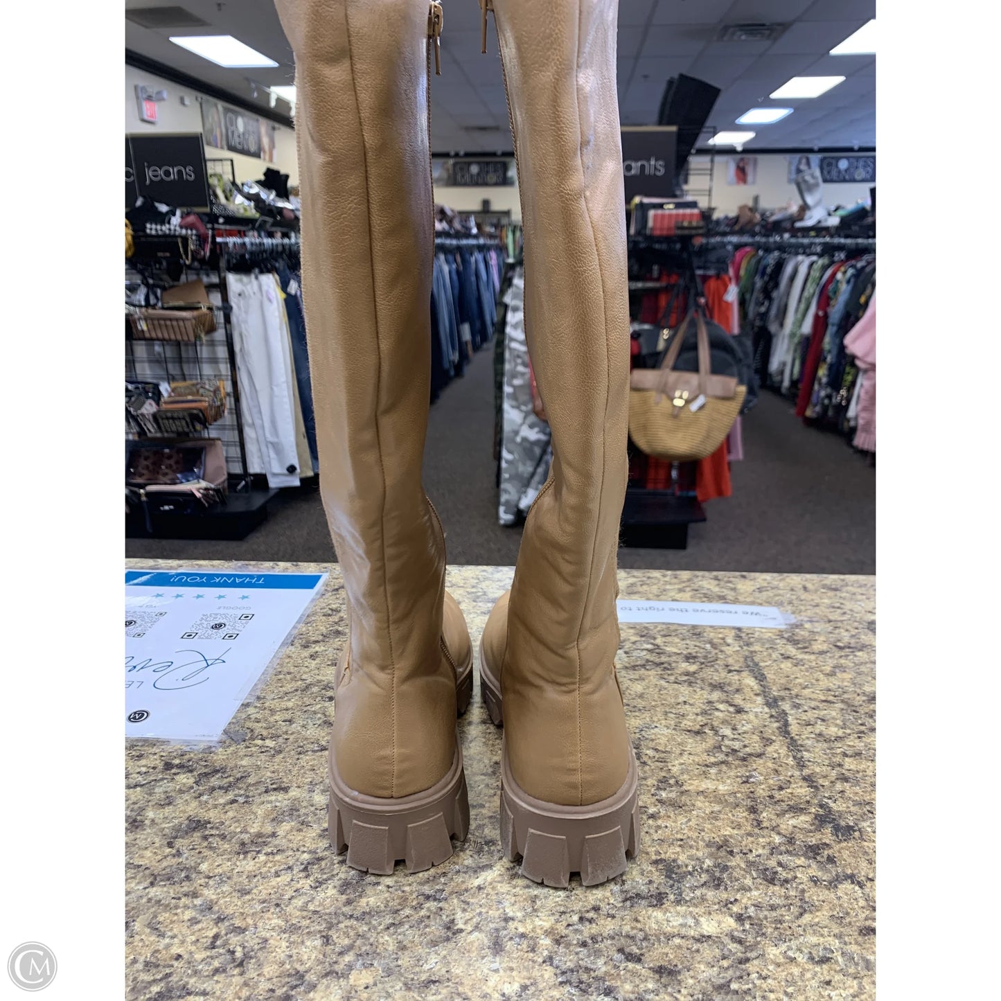 Boots Ankle Flats By Cmf In Leopard Print, Size: 8